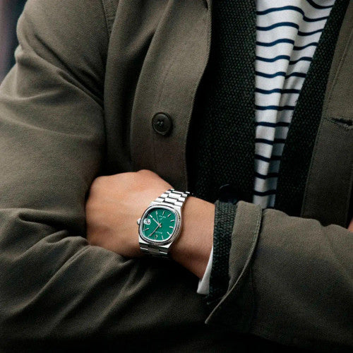 Orologio Uomo Bulova Super Seville Verde 262 kHz Data 96B439